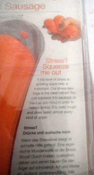 Prodotto spremuto antistress «Stress sausage» — foto 2 dell'alert A12/1656/19