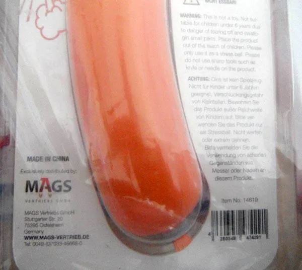 Prodotto spremuto antistress «Stress sausage» — foto 3 dell'alert A12/1656/19