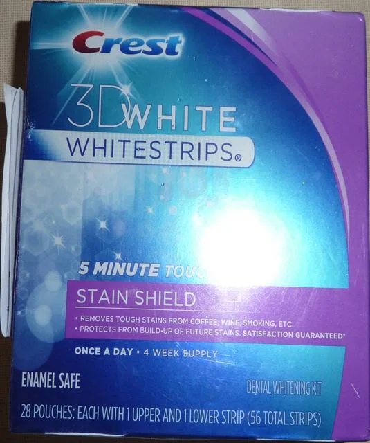Strisce sbiancanti dentali "3D Whitestrips — 5 (Crest)