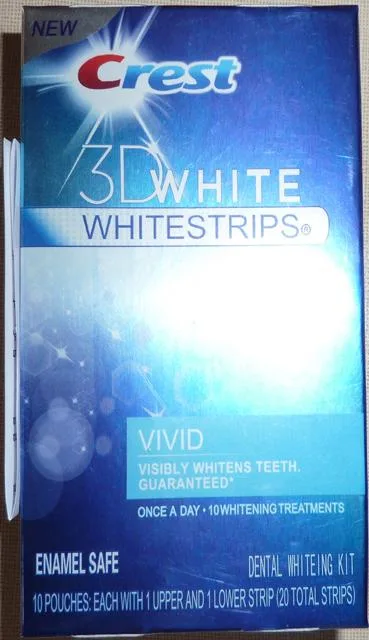 Strisce sbiancanti dentali "3D Whitestrips — Vi (Crest)