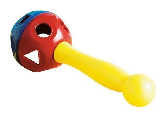 Strumento musicale di plastica – Maraca (Tupperware)