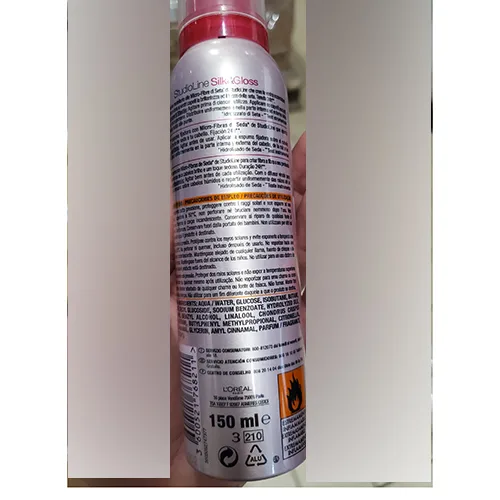 Mousse per capelli «STUDIOLINE SILK &amp; GLOSS FIXING MOUSSE» — foto 2 dell'alert A12/01356/24