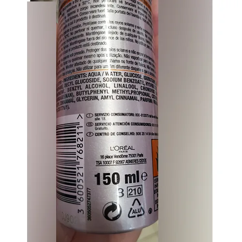 Mousse per capelli «STUDIOLINE SILK &amp; GLOSS FIXING MOUSSE» — foto 5 dell'alert A12/01356/24