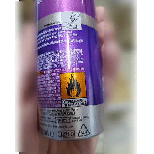 Mousse per capelli «STUDIOLINE SILK & GLOSS MOUSSE VOLUME» — foto 5 dell'alert A12/01357/24
