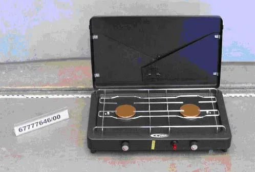 Stufa a gas portatile con coperchio e piezo (Gelert)