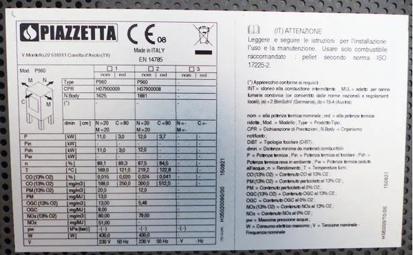 Stufa a pellet «Stufa Pellet» — foto 5 dell'alert A12/1072/16