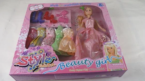 Set di bambole di plastica «Style Fashion Beauty Girl» (Kimo)