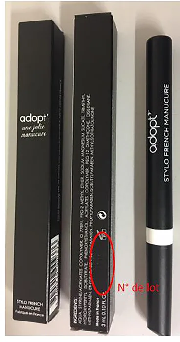 Penna per manicure «Stylo french manucure» — foto 1 dell'alert A12/00659/20