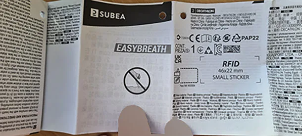 Maschera da snorkeling per bambini «SUBEA Easybreath» — foto 5 dell'alert EM/00001/23