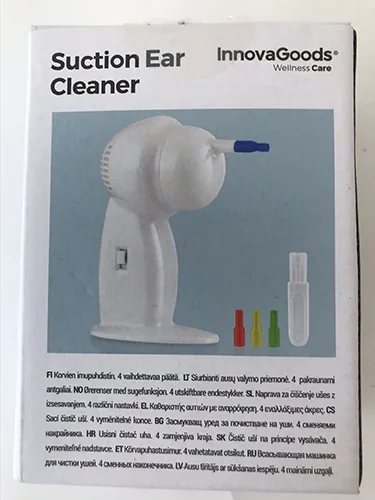 Pulitore per auricolari a batteria «Suction Ear Cleaner» (InnovaGoods Wellness Care)
