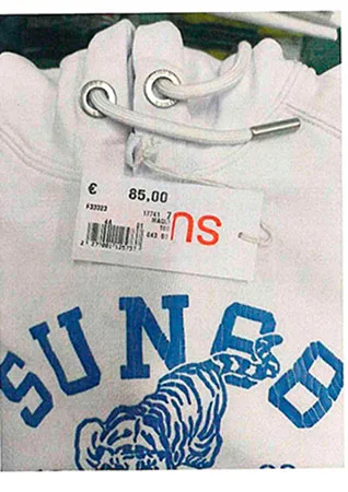 Felpa per bambini «SUN68» — foto 2 dell'alert A12/01574/23