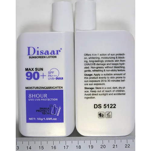 Crema solare «Sunscreen Lotion - Max Sun 90+» — foto 4 dell'alert SR/02757/25