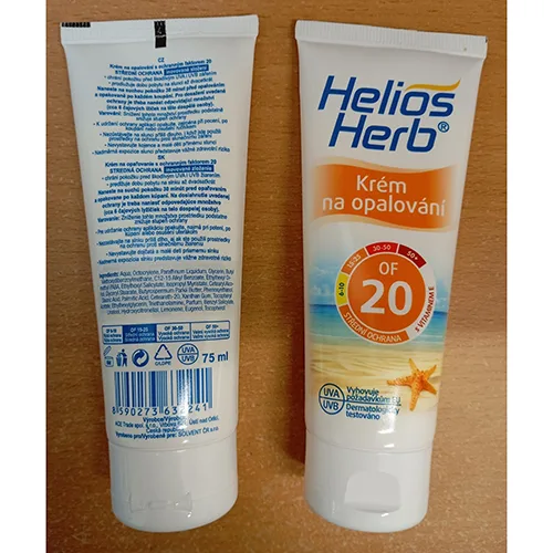 Protezione solare «Sunscreen SPF 20» — foto 2 dell'alert SR/02153/25