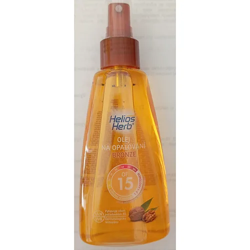 Olio per la protezione solare «Suntan Oil Bronze SPF 15» (Helios Herb)
