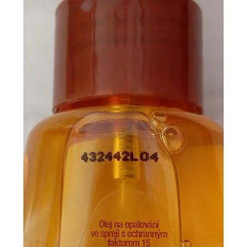 Olio per la protezione solare «Suntan Oil Bronze SPF 15» — foto 3 dell'alert SR/02152/25