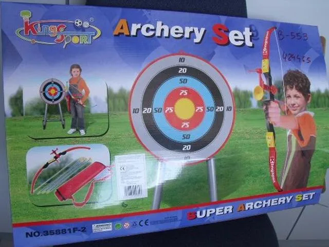 Arco e freccia impostati con bersaglio «Super Archery Set» — foto 2 dell'alert A12/0863/14