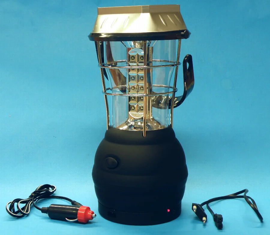 Lampada a LED portatile «Super Bright Hand Crank Solar LED Lantern / Kemping fény» — foto 3 dell'alert A12/00168/21