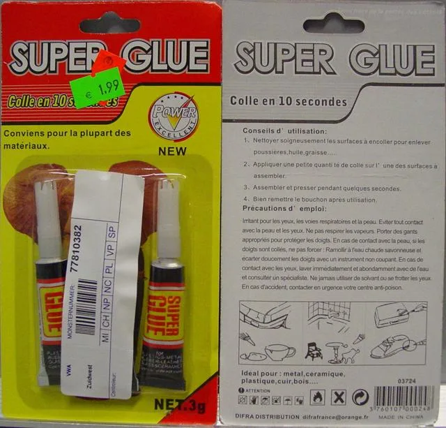 Colla «Super Glue» — foto 1 dell'alert A12/0808/13