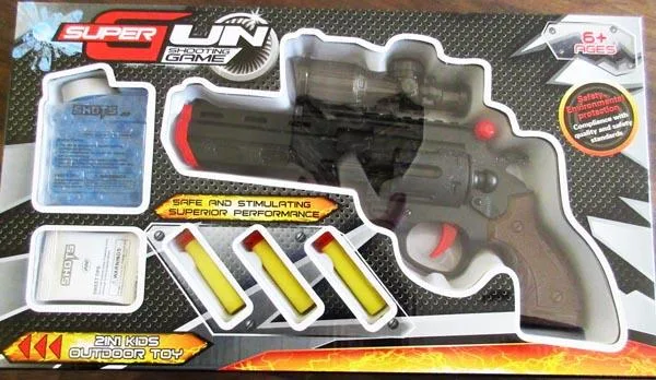 Set di armi giocattolo «Super Gun Shooting Game» (XH)