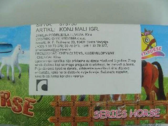 Set di cavalli di plastica «Super horse» (RONG)