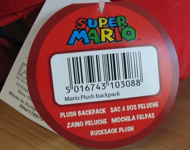 Zaino di peluche «Super Mario plush backpack» (Together Plus)