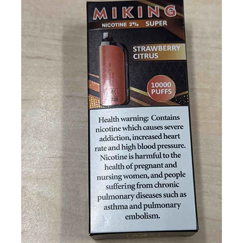 Sigaretta elettronica monouso «SUPER NICOTINE 2%, 10000 puffs» (MIKING)