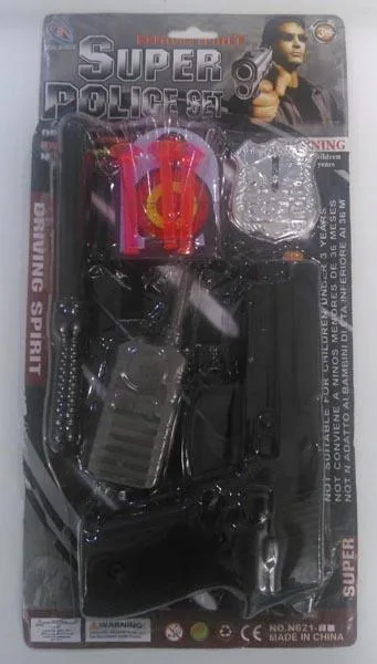 Set di pistole giocattolo «Super Police Set» (Hua Sheng)