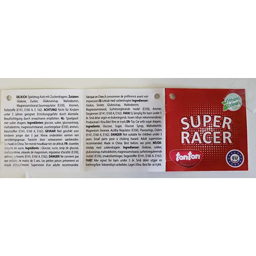 Auto giocattolo con dolci «SUPER RACER» — foto 2 dell'alert A12/01437/24