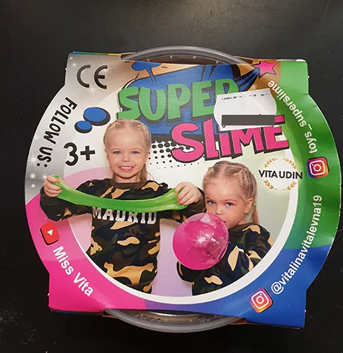 Melma giocattolo «SUPER SLIME Miss Vita» (Innovatsionnye Tekhnologii LLC, Krievija)
