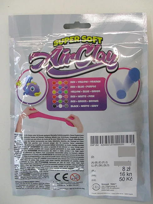 Argilla di modellazione «Super Soft Air Clay» — foto 2 dell'alert A11/00083/20