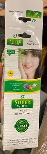Crema schiarinte per la pelle «Super White Beauty Cream» — foto 1 dell'alert A12/01928/23
