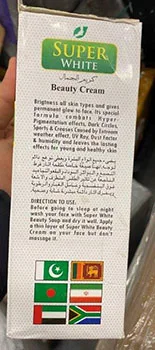 Crema schiarinte per la pelle «Super White Beauty Cream» — foto 4 dell'alert A12/01928/23
