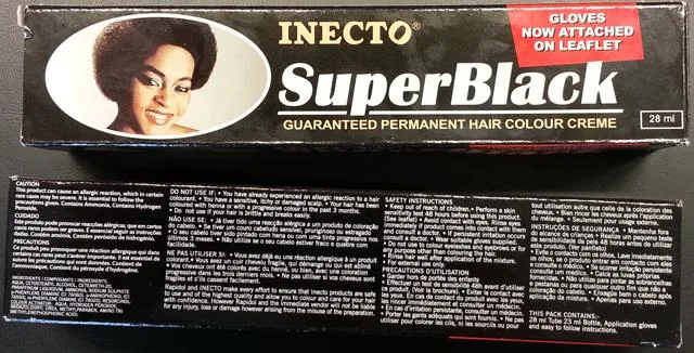 Tintura per capelli «Superblack - guaranteed permanent hair colour creme - 28ml» — foto 2 dell'alert A12/0683/13