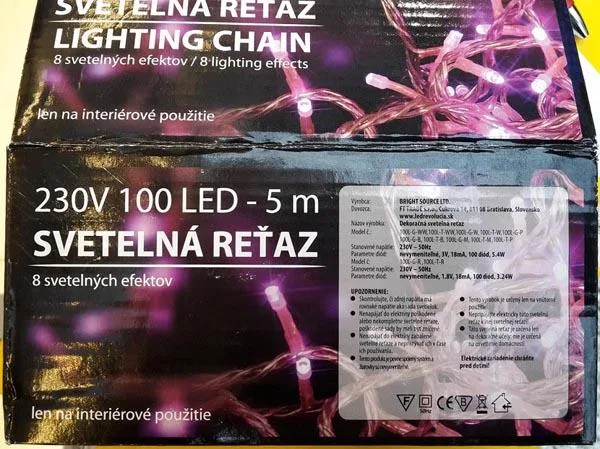 Catena di illuminazione «SVETELNA RETAZ» — foto 1 dell'alert A12/1307/17