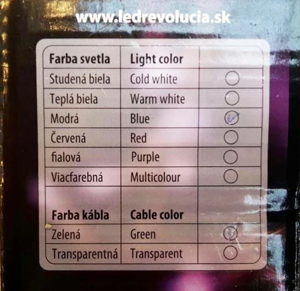 Catena di illuminazione «SVETELNA RETAZ» — foto 2 dell'alert A12/1307/17