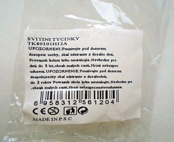 Bastone luminoso «SVITINI TYCINKY» — foto 2 dell'alert A12/1834/19