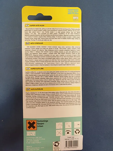 Colla «SVP super auto glue» — foto 2 dell'alert A12/01594/20