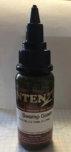 Inchiostro del tatuaggio «SWAMP GREEN» (Intenze)