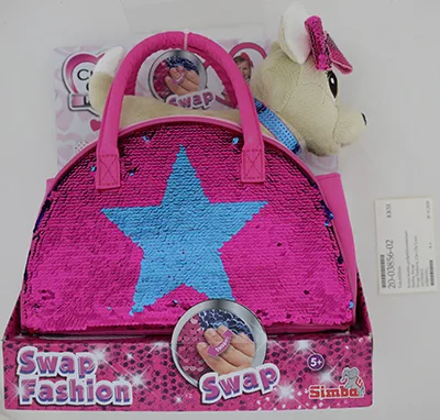 Peluche giocattolo con paillettes «Swap Fashion, Chi Chi Love» (Simba)
