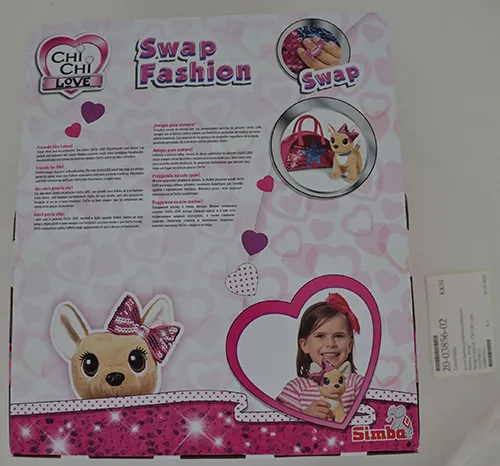 Peluche giocattolo con paillettes «Swap Fashion, Chi Chi Love» — foto 2 dell'alert A12/01744/20