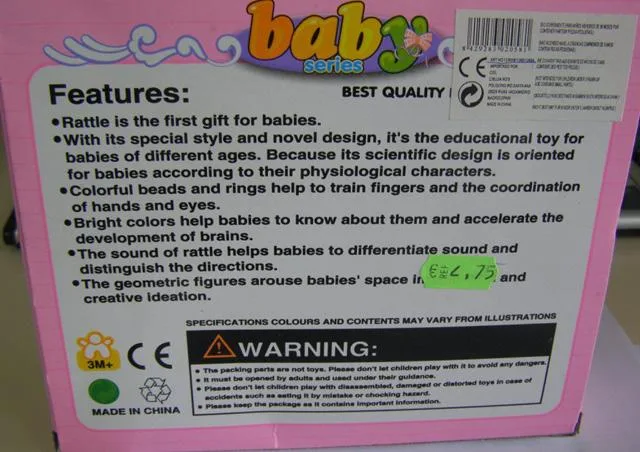 Set di sonaglio «Sweet Give - Baby Series» (Le Bei)