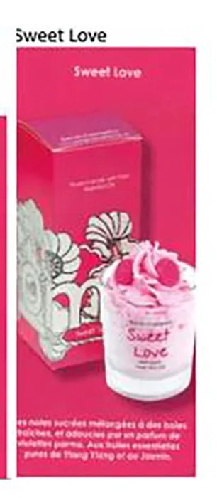 Candela decorativa «Sweet love» (Bomb Cosmetics)