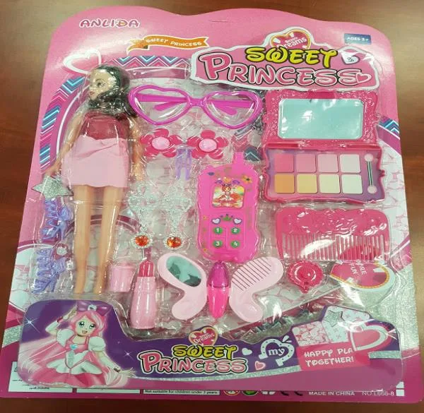 Bambola in plastica con accessori «Sweet Princess» (Anlida)