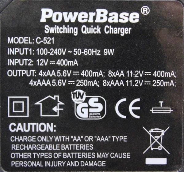 Caricabatterie «Switching Quick Charger» — foto 2 dell'alert A12/0846/16