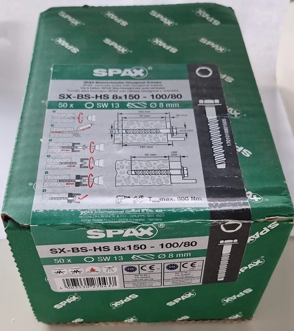 Vite di calcestruzzo «SX-BS-08» (SPAX)