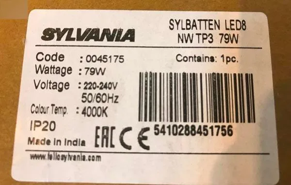Luce del LED «Syl Batten» — foto 2 dell'alert A12/1071/17