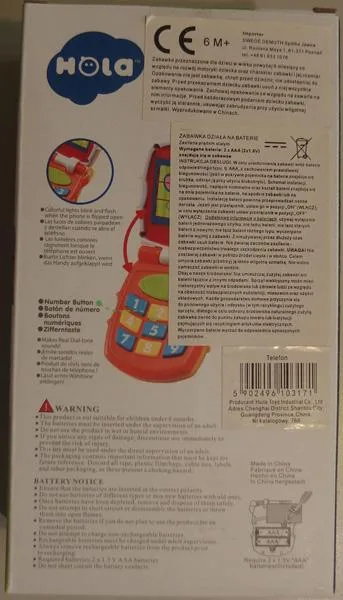 Telefono giocattolo «Symphonic Phone» — foto 2 dell'alert A12/0845/19