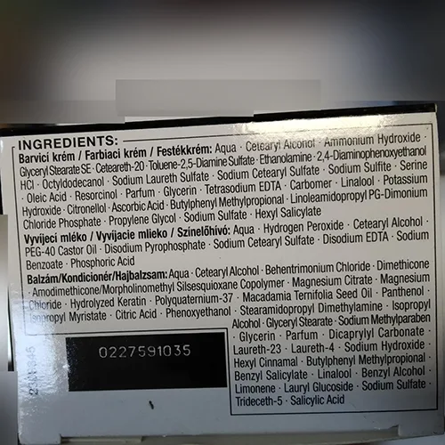 Tintura per capelli «Syoss, Professional Performance, Sanoplex Professional anti-damage care» — foto 5 dell'alert SR/03810/25