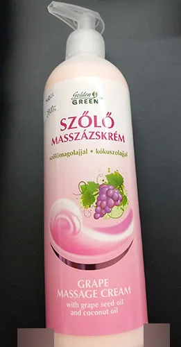 Crema da massaggio «Szőlő masszázskrém» (Golden Green)