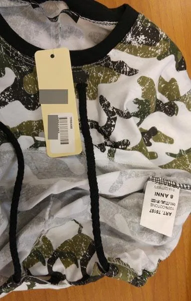 T-shirt per bambini — foto 2 dell'alert A12/0730/17
